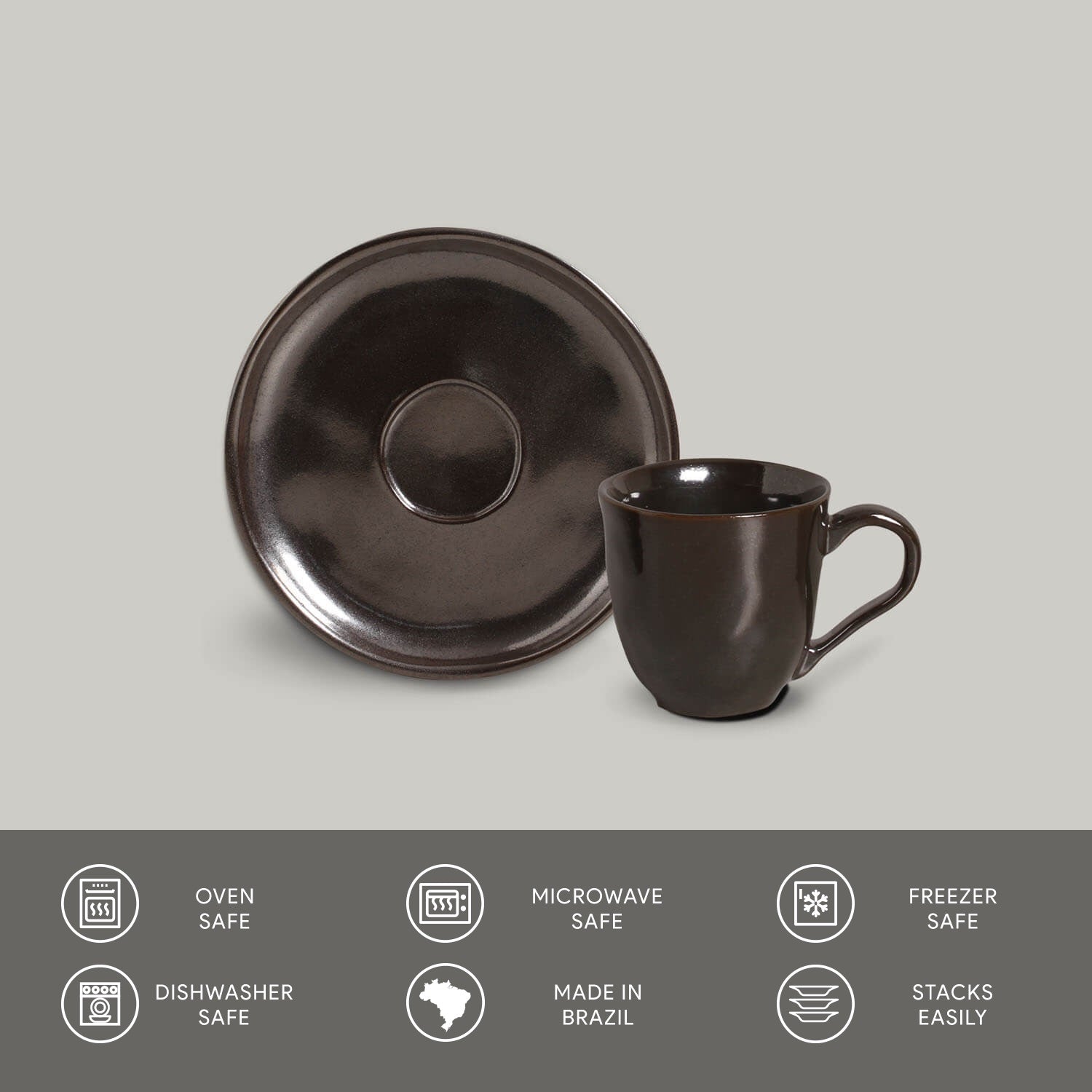 Porto Brasil Cup & Saucer Set of 6