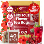 FreshDrinkUS Hibiscus Flower Tea Bags