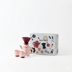WEKUKU Brew Buddy - Elegant Porcelain Teapot & Coffee Pot (Pink)
