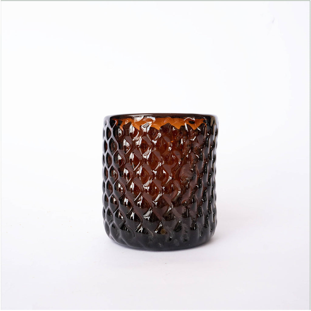 Zorro y Jaguar Bruma Amber Glass - set of 2