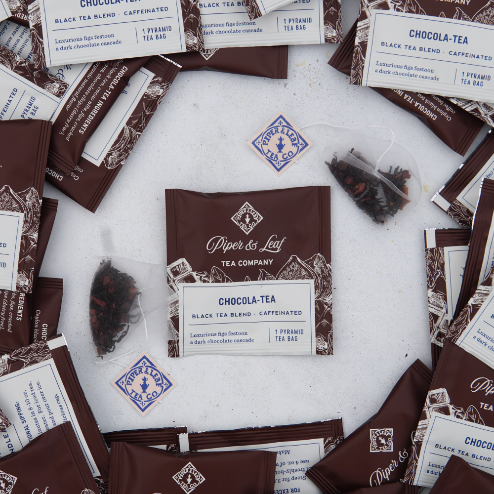 Piper and Leaf Chocola-Tea Case of Individually Wrapped Tea Bags- 50ct
