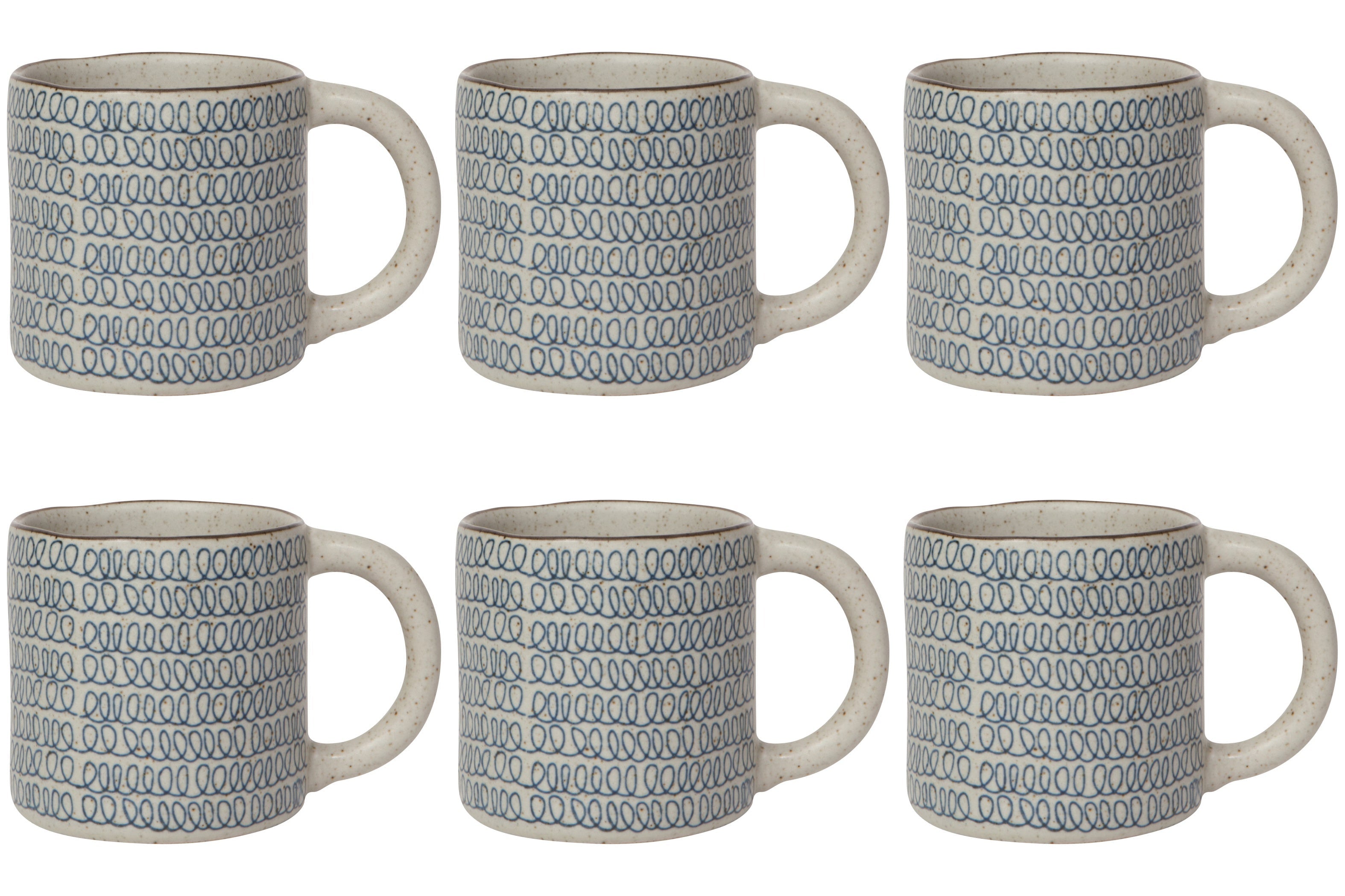 Set of 6 Scribble Element Mug