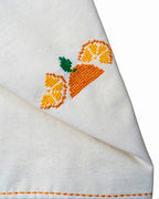 Darzah Orange Tatreez Tea Towel