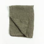 Creative Women Stone Washed Linen Tea Towel - Sage