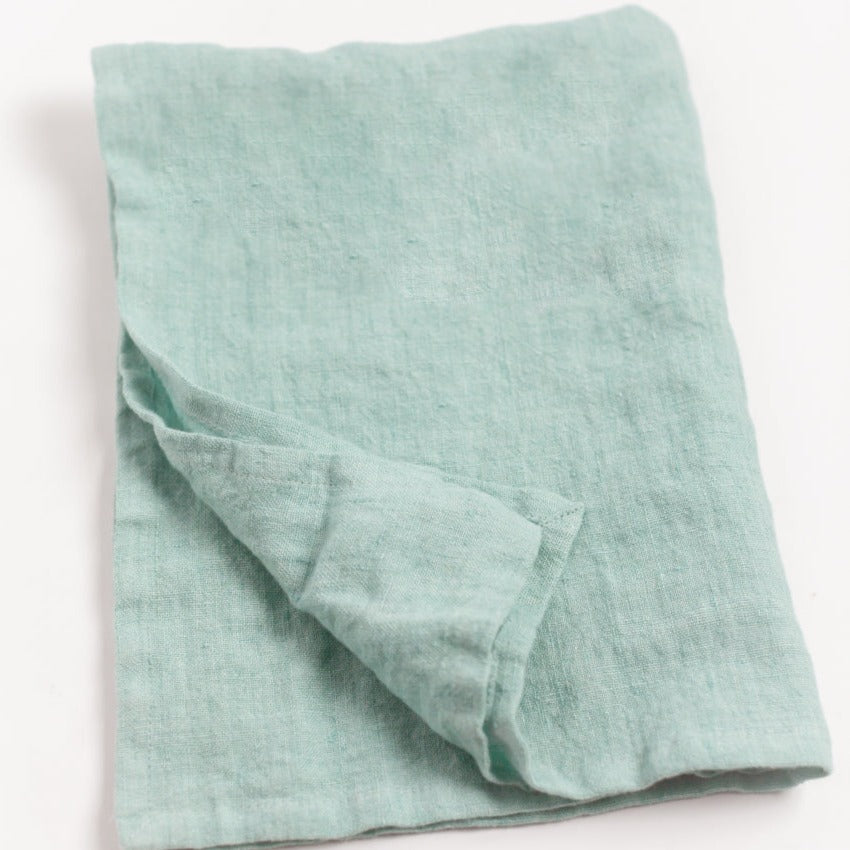 Creative Women Stone Washed Linen Tea Towel - Ocean Spray