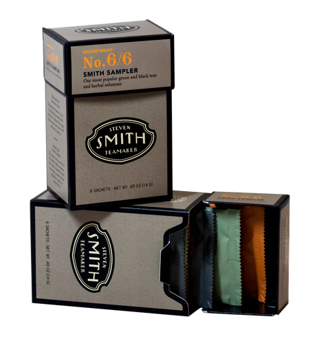 Smith Teamaker ASSORTED SAMPLER BLEND NO. 6/6 (6 TEA BAGS, 0.49 OZ)