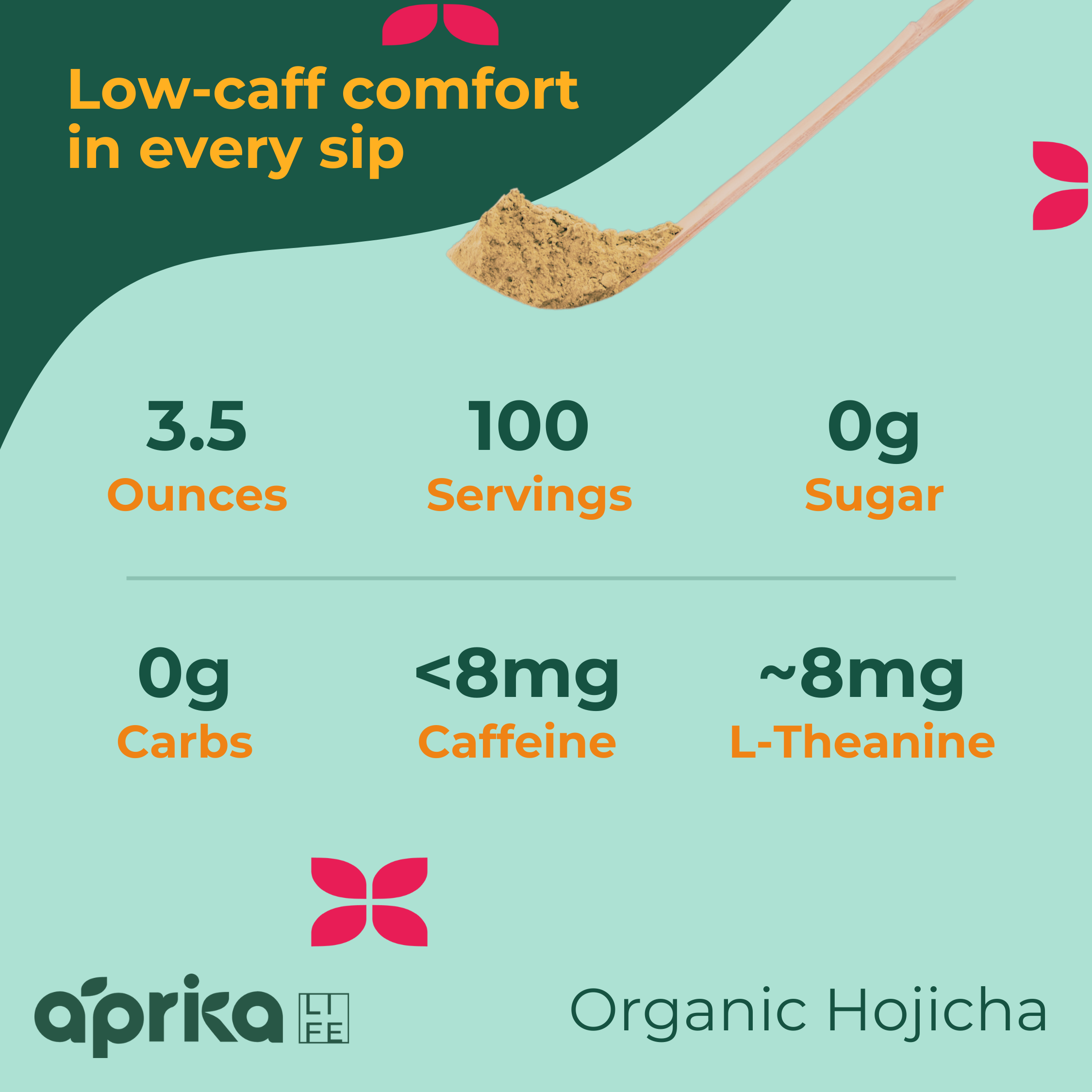 Aprika Life Hojicha Green Tea Powder