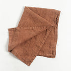 Creative Women Stone Washed Linen Tea Towel - Terracotta