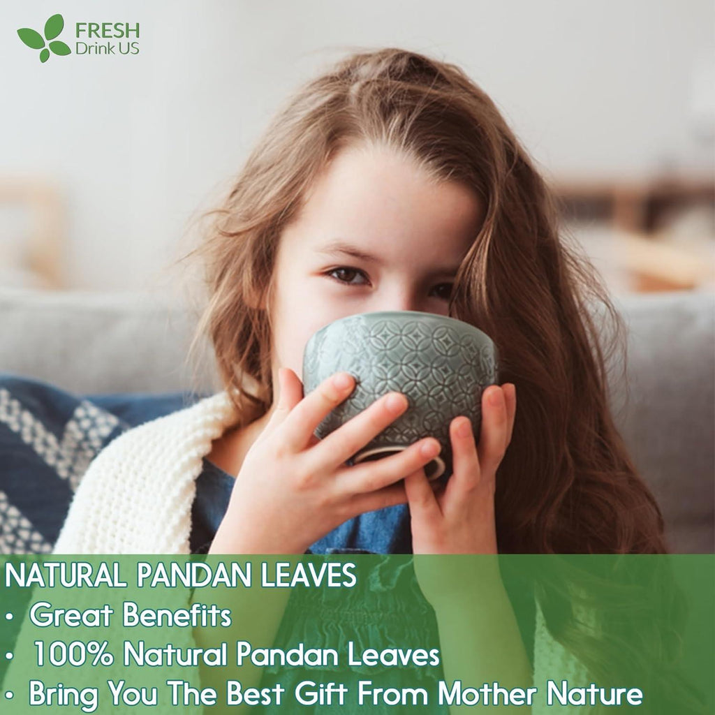 Natural Pandan Leaves Dried, Pandan Leaf Powder, 100% Pure Dried Pandan Leaves, Pandan Leaf Tea, No Additives, No Caffeine, Vegan Herbal Tea