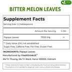 Premium Papaya Dried Leaves,  Papaya Loose Leaf Herbal Tea, No Additives, No Caffeine, Vegan