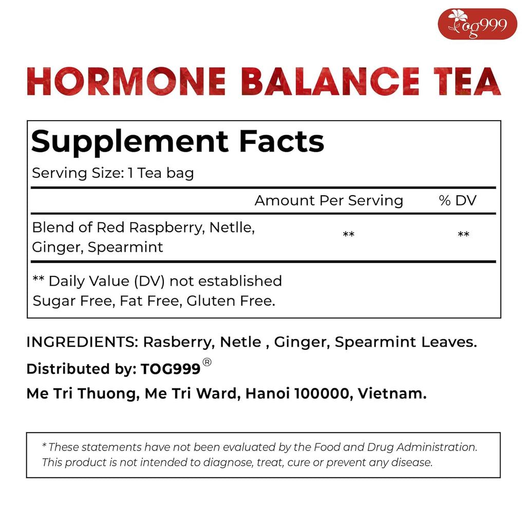 Hormone Balance Natural Menstrual Cycle Support Tea Herbal Tea