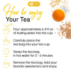 Premium Barley Tea Bags, 100% Natural & Pure from Barley. Loose Barey Herbal Tea. No Sugar, No Caffeine, No Gluten, Vegan.