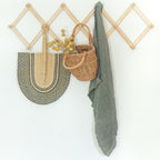 Creative Women Stone Washed Linen Tea Towel - Iron Ore