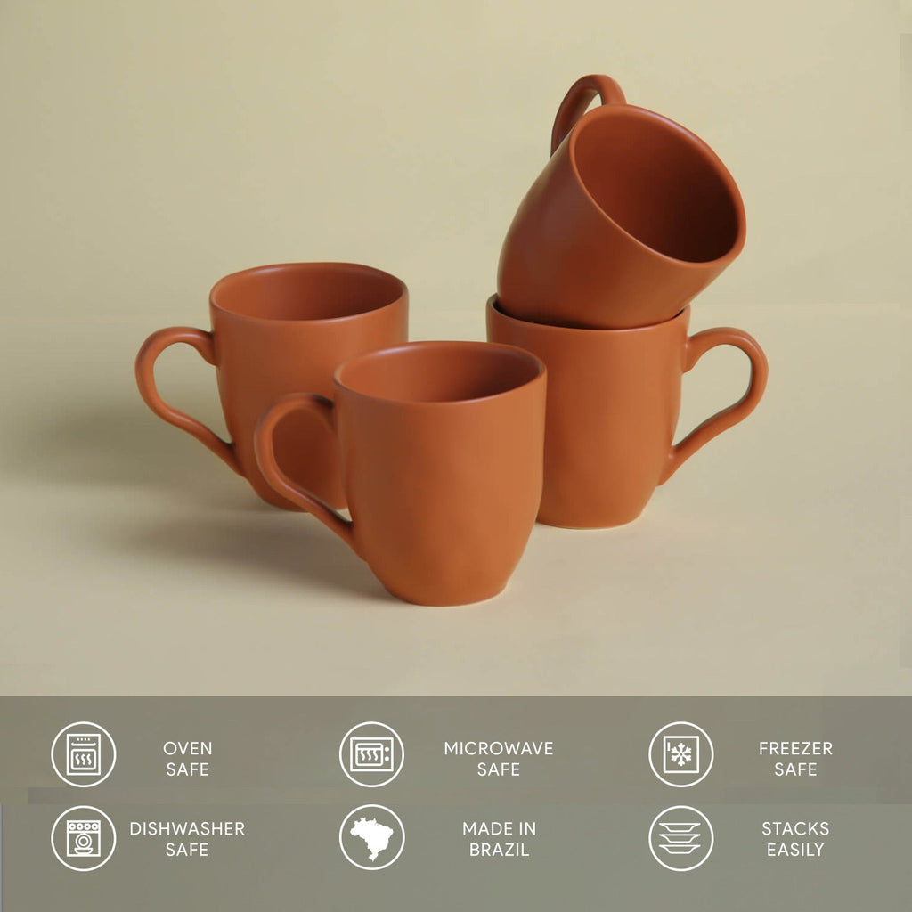 Porto Brasil Organic Mug Set of 4