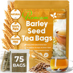 Premium Barley Tea Bags, 100% Natural & Pure from Barley. Loose Barey Herbal Tea. No Sugar, No Caffeine, No Gluten, Vegan.