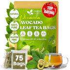 Natural Avocado Whole Leaves Dried, Tea Bags, 100% Pure from Avocado Leaves, Avocado Leaf Tea, Hojas de Aguacate Seca, No Additives, No Caffeine, Vegan Herbal Tea