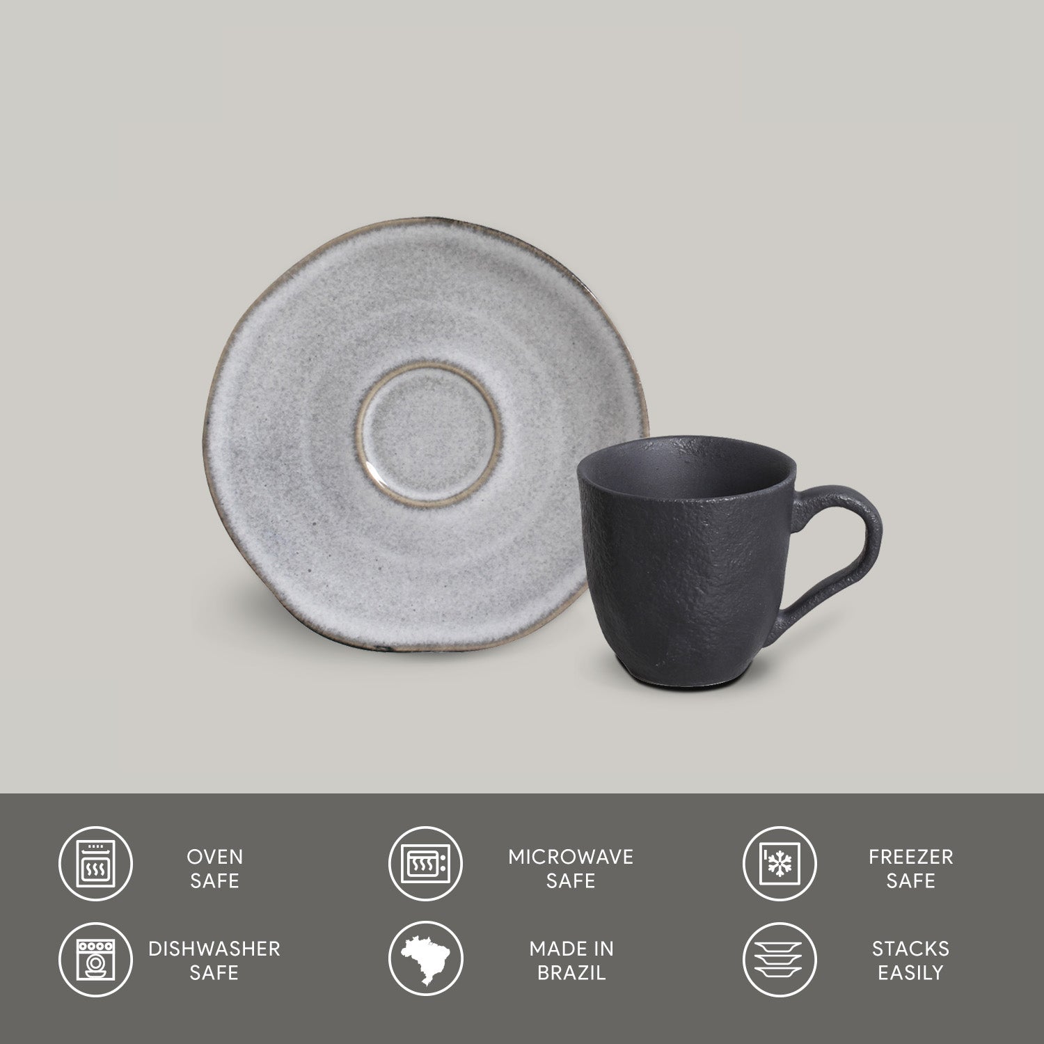 Porto Brasil Cup & Saucer Set of 6