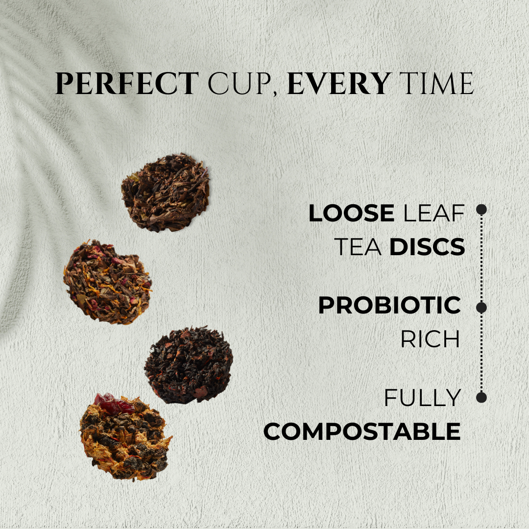 iLOLA Deluxe Tea Disc Essential Set – 4-Pack Loose Leaf Gift Box