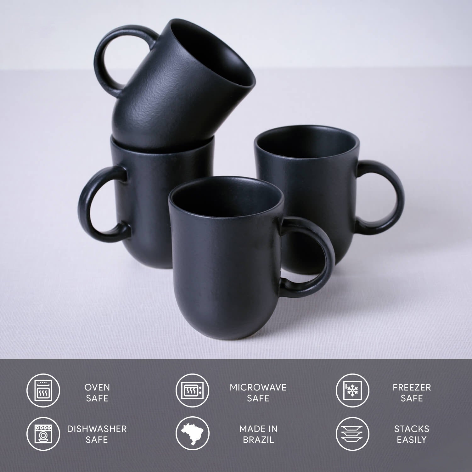 Porto Brasil Coup Mug Set of 4
