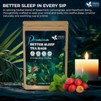 Premium Better Sleep Herbal Tea | Special Herbal Sleep Tea, Caffeine-Free Loose Leaf Blend with Spearmint Leaves, Lemongrass Leaves, and Hawthorn Berry – Naturally Refreshing and Aromatic.