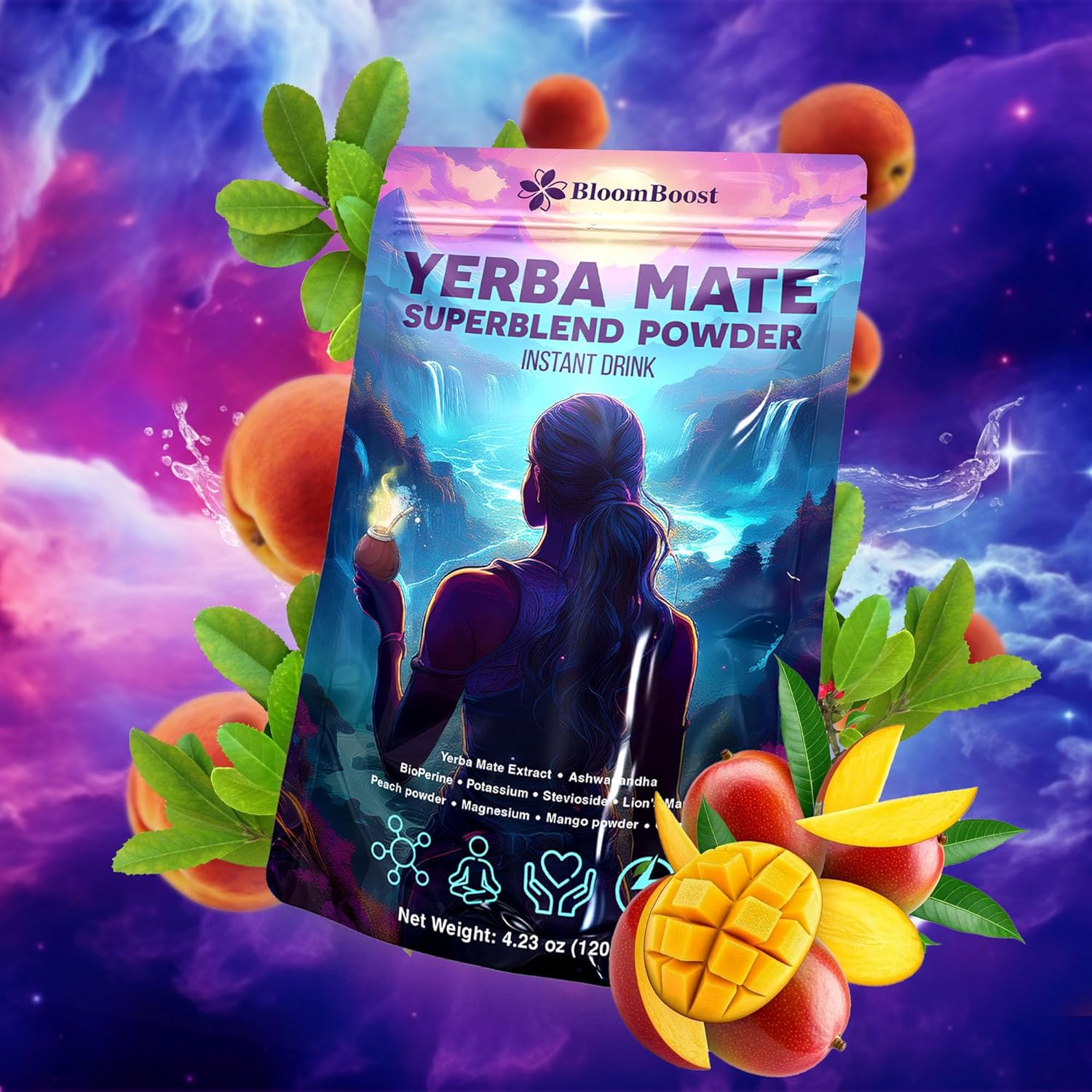 FreshDrinkUS - Natural and Premium Herbal Yerba Mate Instant Tea Powder | Superfood Energy & Focus Blend Matcha
