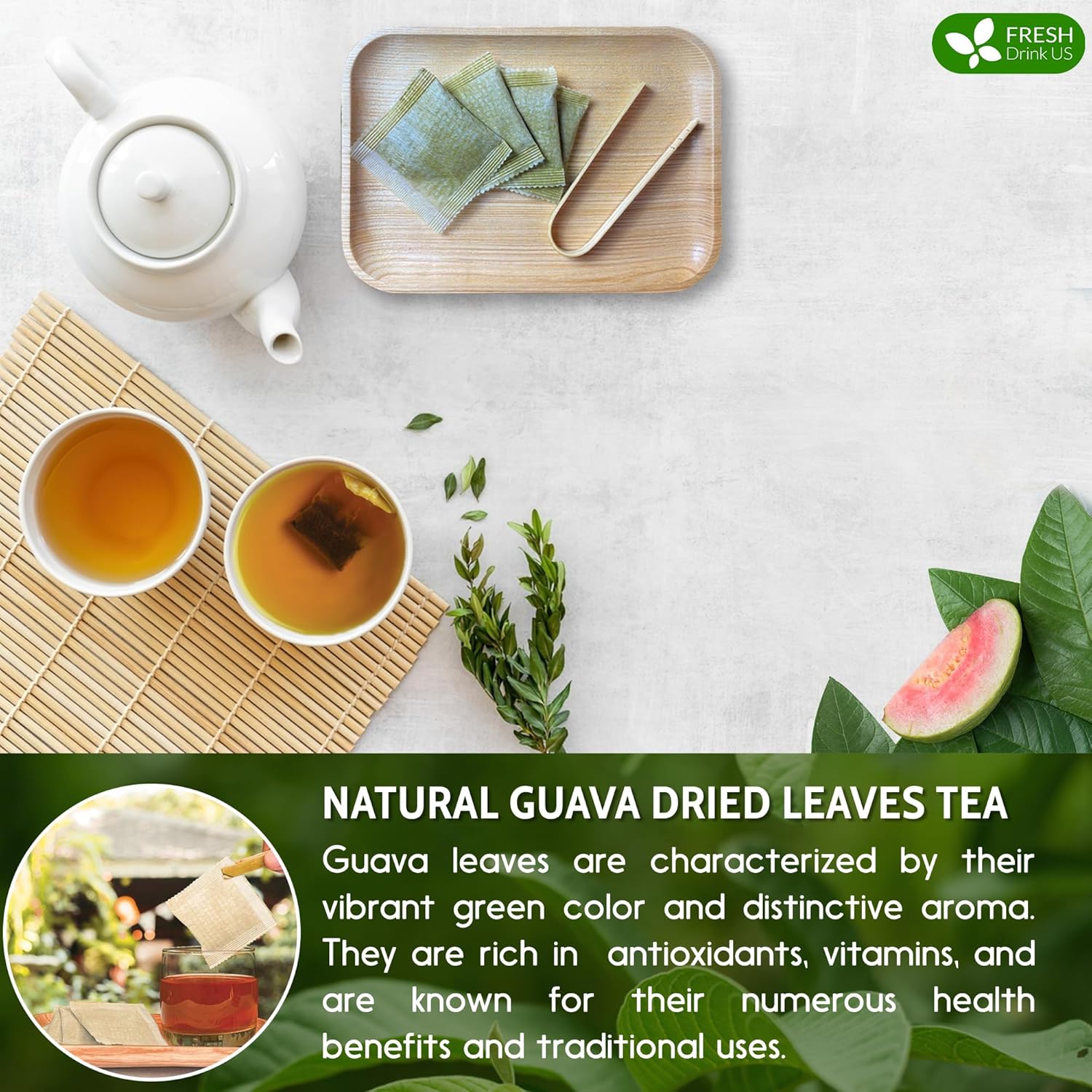 Premium Guava Leaf Tea Bags Herbal Tea