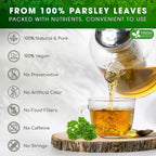 Premium Parsley Leaf Tea Bags, 100% Natural & Pure from Parsley Leaves. Herbal Tea