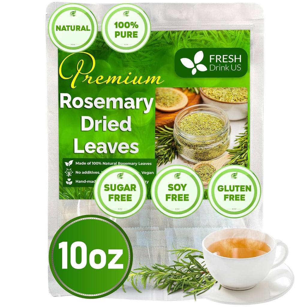 Premium Rosemary Leaves, Tea Bags, Powder, 100% Natural & Pure from Dried Rosemary Leaves, No Additives, No Caffeine, Vegan. Dried Rosemary Herb, Perfect for Seasoning, Spice Blends for Grilling & Cooking Herbal Tea