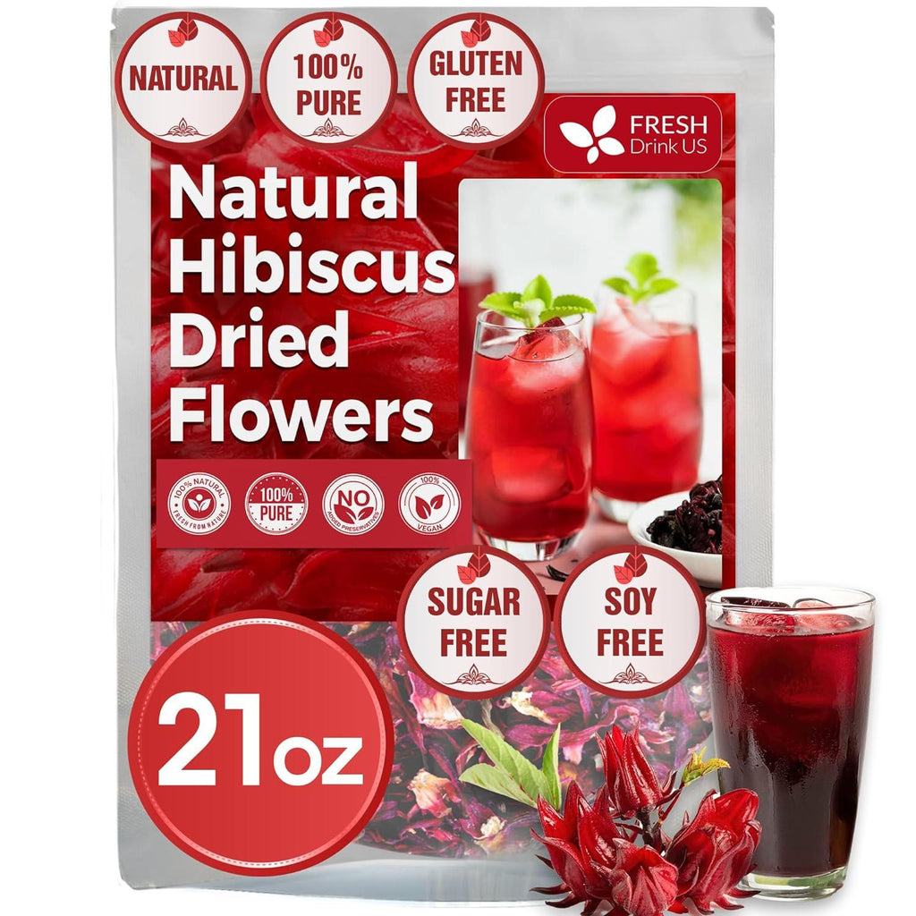 FreshDrinkUS Hibiscus Flower Tea Bags