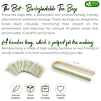 Premium Papaya Leaf Tea Bags, Made with Natural Material Tea Bags. No Sugar, No Caffeine, No Gluten, Vegan. Herbal Tea