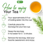 Premium Horsetail Leaf Tea Bags – Herbal Tea for Daily Wellness, Beauty Routine & Caffeine-Free Refreshment