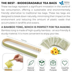 Premium Nettle Leaf Tea Bags, 100% Natural & Pure, Stinging Nettle Leaf Tea, Nettle Leaf Tea, Burn Nettle, Stinging Nettle, Nettle Tea, Stinger Tea, No Sugar/Caffeine & Gluten, Vegan Herbal Tea