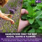 Premium Lavender Mint Tea Bags. 100% Natural, Blend of Lavender, Peppermint, Sage and Licorice. Herbal Tea