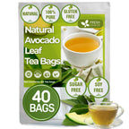 Natural Avocado Whole Leaves Dried, Tea Bags, 100% Pure from Avocado Leaves, Avocado Leaf Tea, Hojas de Aguacate Seca, No Additives, No Caffeine, Vegan Herbal Tea