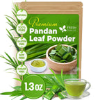 Natural Pandan Leaves Dried, Pandan Leaf Powder, 100% Pure Dried Pandan Leaves, Pandan Leaf Tea, No Additives, No Caffeine, Vegan Herbal Tea