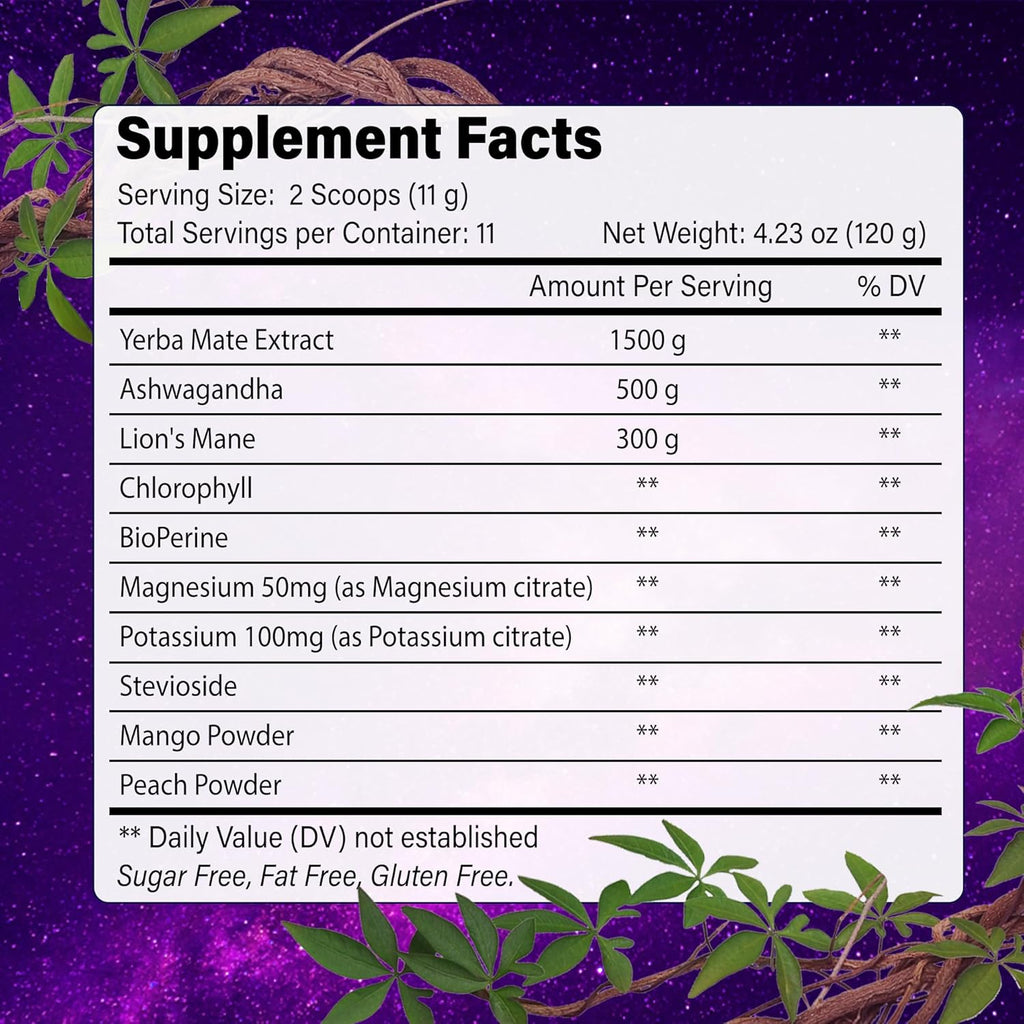 FreshDrinkUS - Natural and Premium Herbal Yerba Mate Instant Tea Powder | Superfood Energy & Focus Blend Matcha