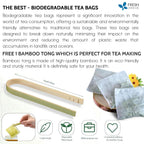 Premium Butterfly Pea Flowers, Tea Bags, 100% Natural and Pure from Butterfly Pea Flowers, Hand-made, Made With Natural Materials-Corn Fiber Tea Bag, Sugar/Caffeine/Gluten Free Herbal Tea