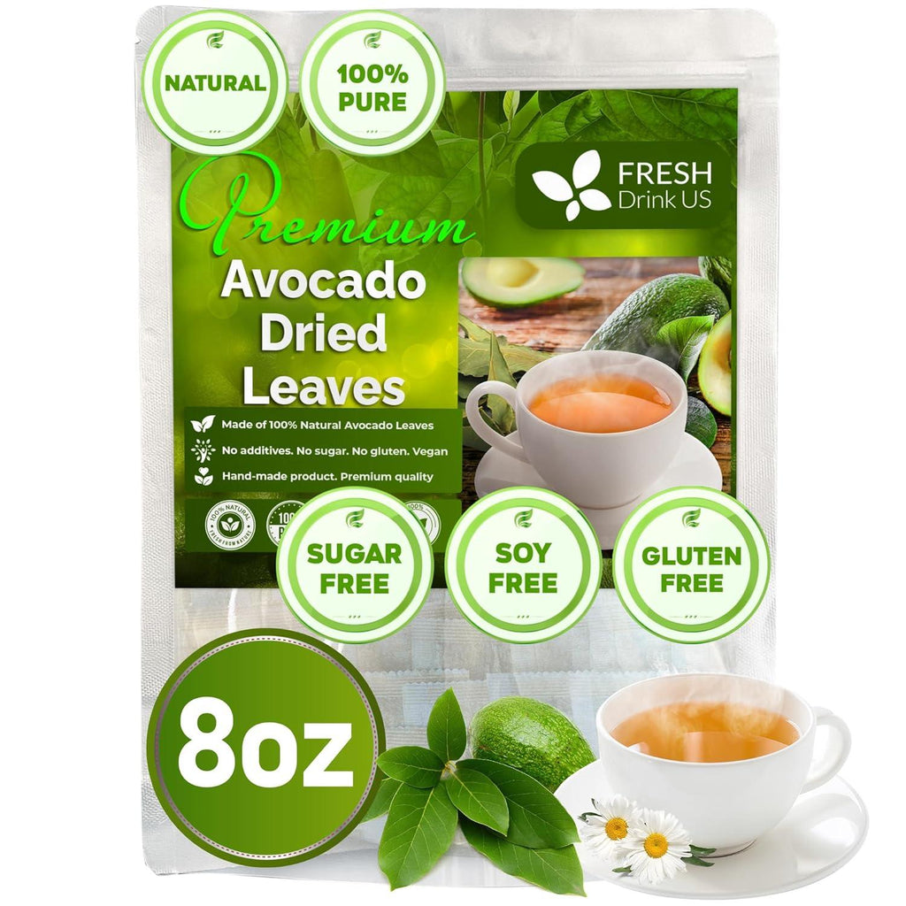 Natural Avocado Whole Leaves Dried, Tea Bags, 100% Pure from Avocado Leaves, Avocado Leaf Tea, Hojas de Aguacate Seca, No Additives, No Caffeine, Vegan Herbal Tea