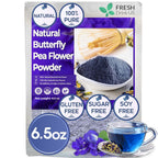 Premium Butterfly Pea Flowers, Tea Bags, 100% Natural and Pure from Butterfly Pea Flowers, Hand-made, Made With Natural Materials-Corn Fiber Tea Bag, Sugar/Caffeine/Gluten Free Herbal Tea