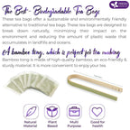 Premium Lavender Mint Tea Bags. 100% Natural, Blend of Lavender, Peppermint, Sage and Licorice. Herbal Tea