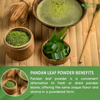 Natural Pandan Leaves Dried, Pandan Leaf Powder, 100% Pure Dried Pandan Leaves, Pandan Leaf Tea, No Additives, No Caffeine, Vegan Herbal Tea