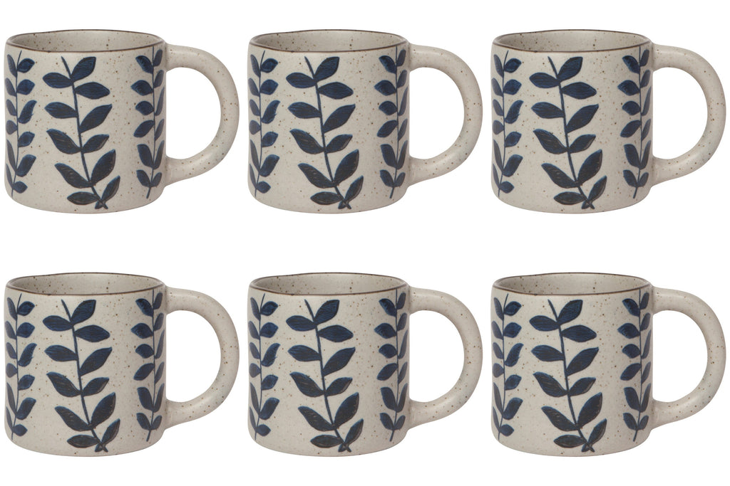 Set of 6 Vine Element Mug