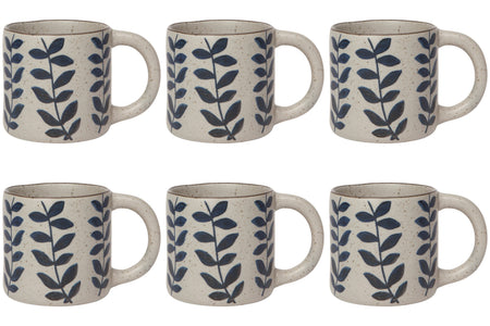 Set of 6 Vine Element Mug