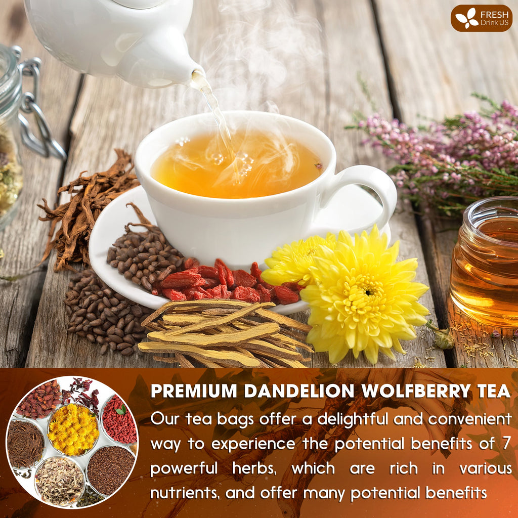 FreshDrinkUS Dandelion Wolfberry Herbal Tea