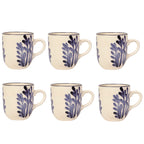 Set of 6 Floren Hand-painted Turkish Mug