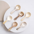 Short Handle Horn Scoop