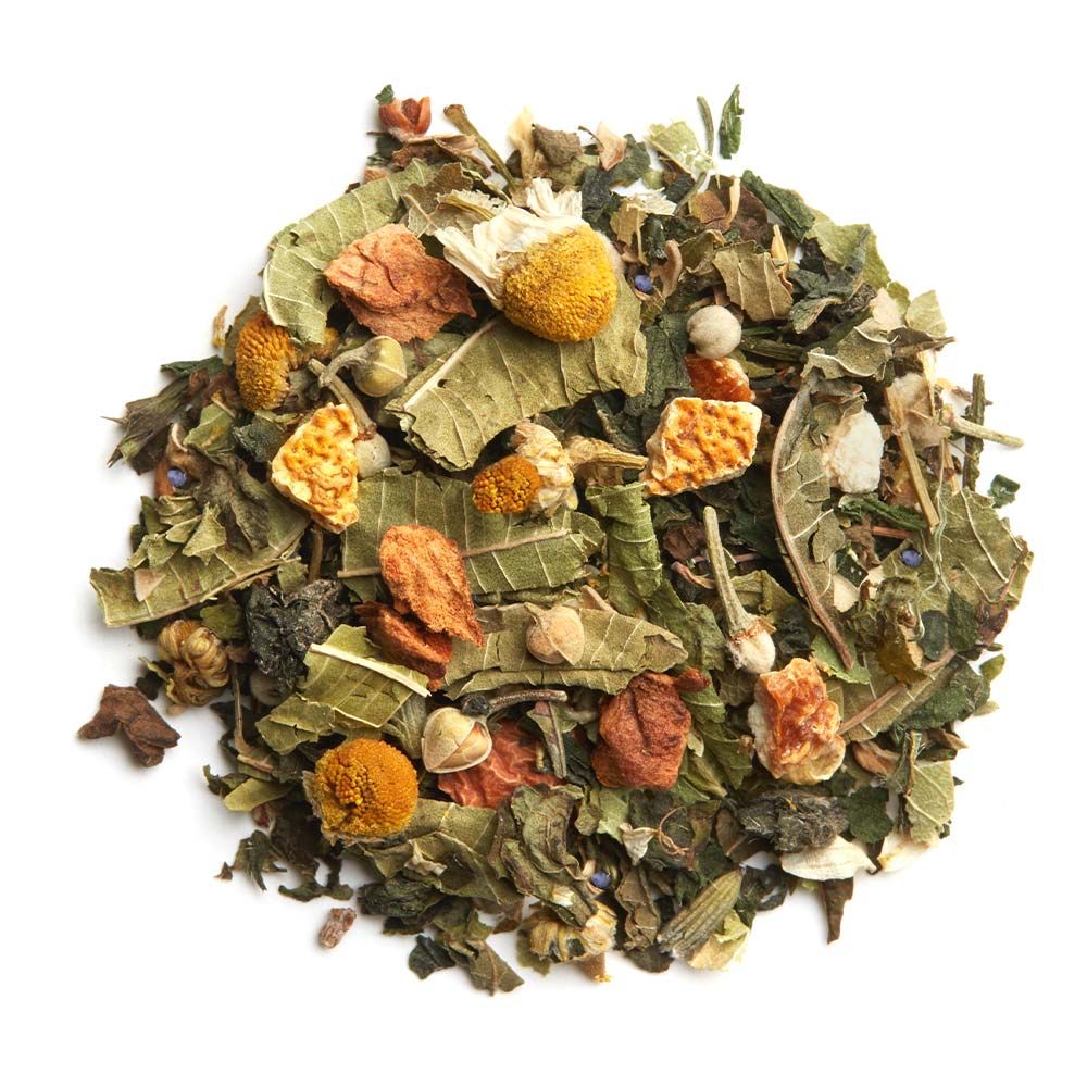 Palais des Thés ORGANIC LIMEFLOWER CHAMOMILE ORANGE HERBAL TEA (20 TEA BAGS, L'HERBORISTE N° 74)