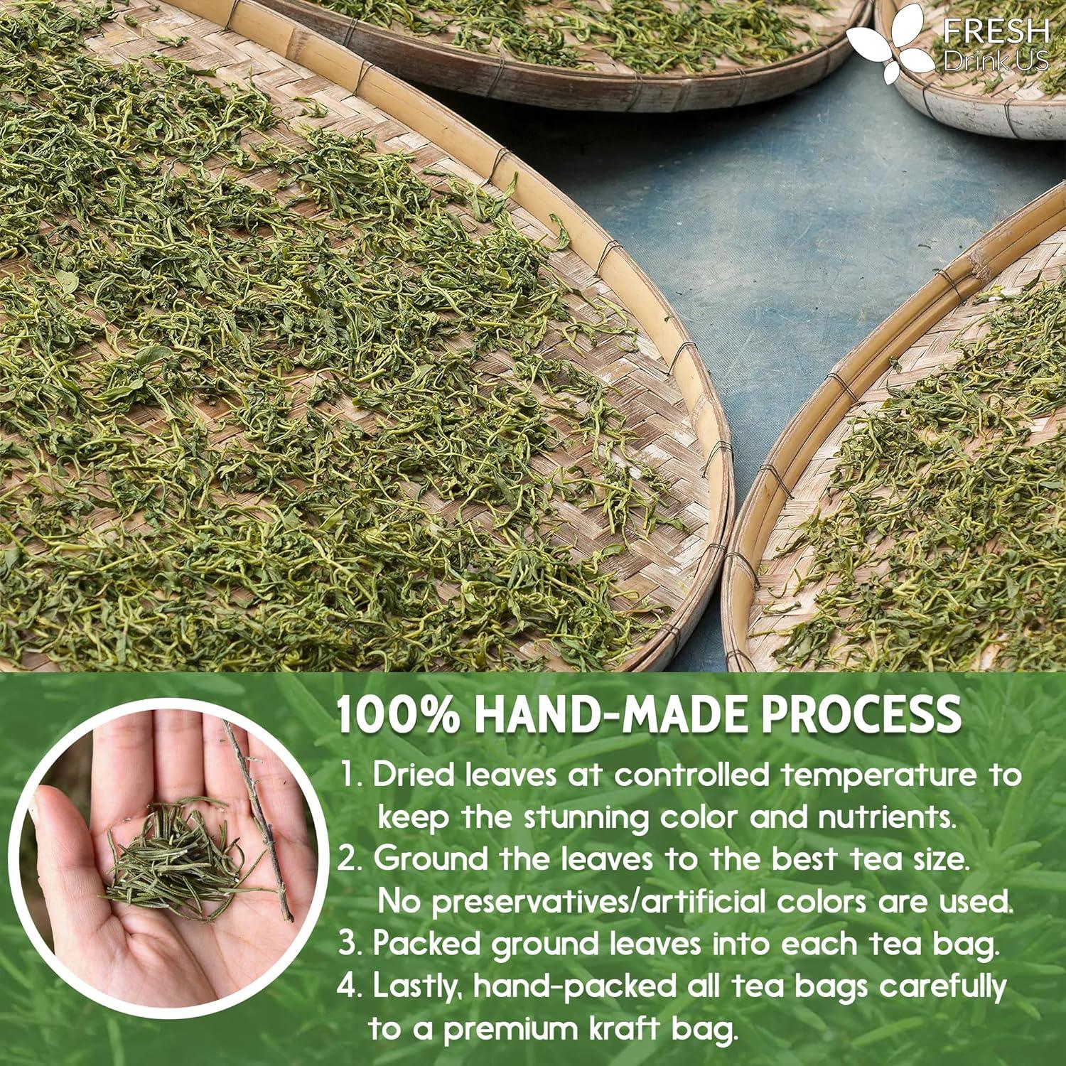 Premium Rosemary Leaves, Tea Bags, Powder, 100% Natural & Pure from Dried Rosemary Leaves, No Additives, No Caffeine, Vegan. Dried Rosemary Herb, Perfect for Seasoning, Spice Blends for Grilling & Cooking Herbal Tea