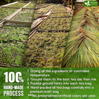 Premium Tulsi Moringa Lemongrass  Tea Bags, 100% Natural & Pure from Tulsi Holy Basil Leaves, Moringa & Lemongrass. Herbal Tea