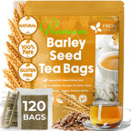 Premium Barley Tea Bags, 100% Natural & Pure from Barley. Loose Barey Herbal Tea. No Sugar, No Caffeine, No Gluten, Vegan.